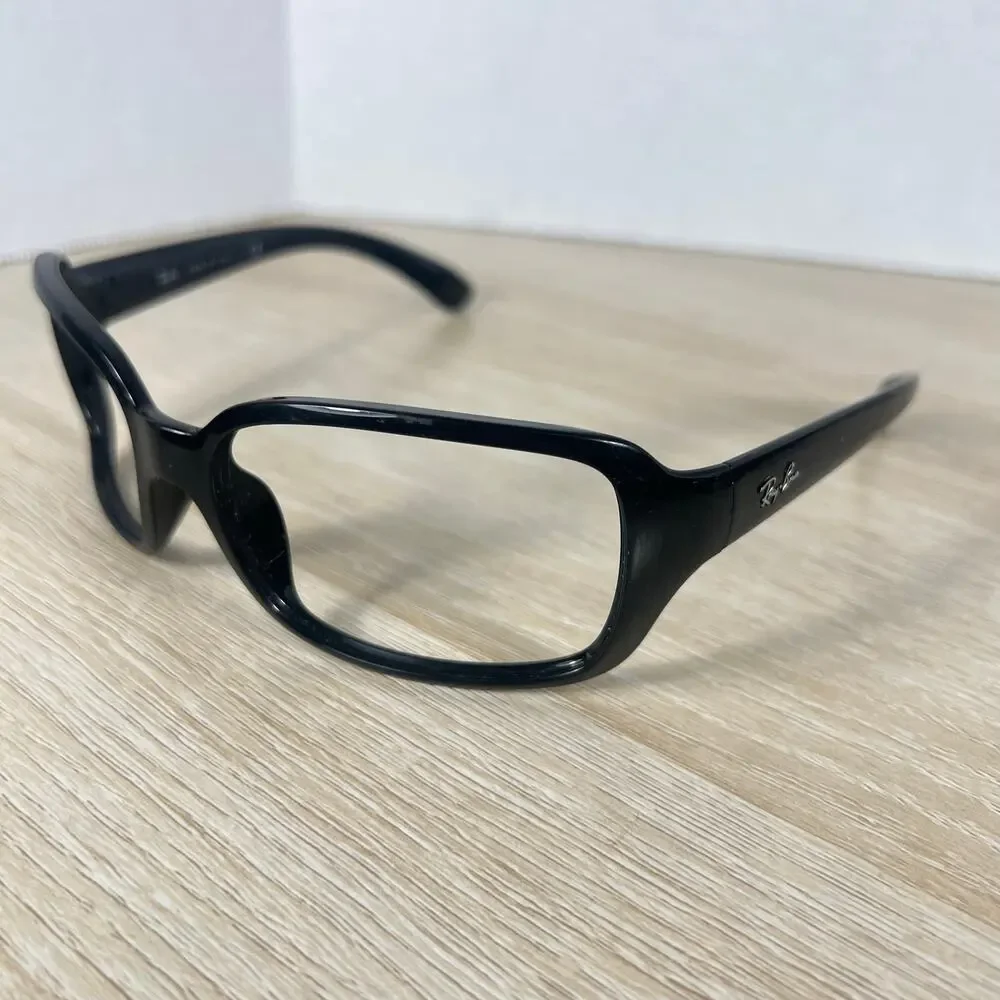 Ray-Ban RB4068 601 Sunglasses Black FRAMES ONLY Wrap Made in Italy